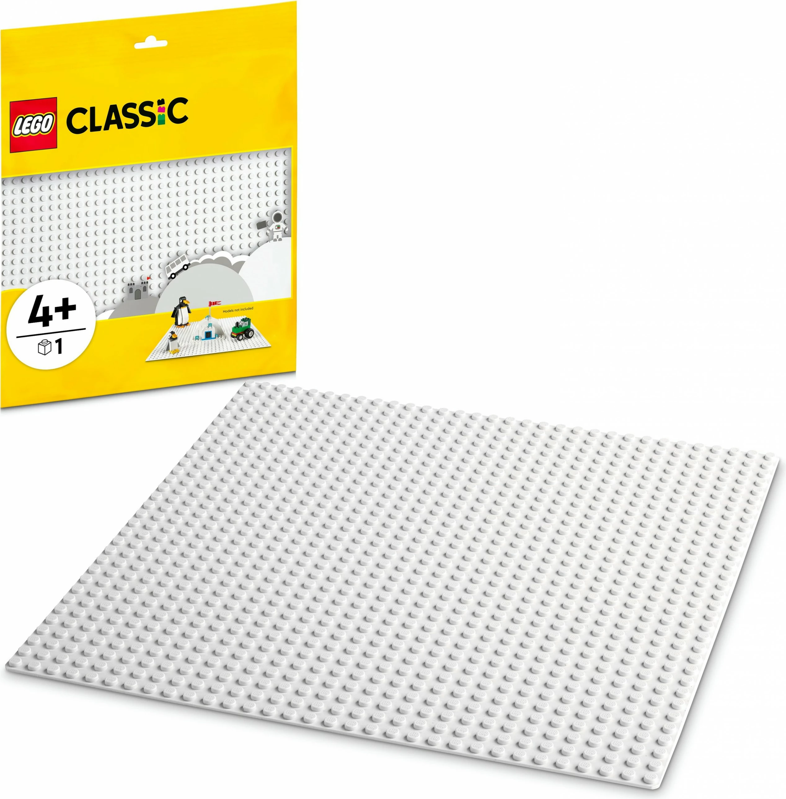 Set ndërtimi LEGO Classic White Baseplate, 32x32-stud, plastikë, shumëngjyrëshe