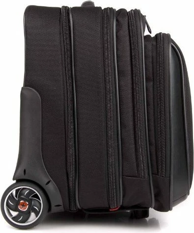 Set biznesi 2 pjesësh Wenger Patriot, trolley 17 inç me çantë notebook 15.4 inç, e zezë