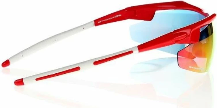 Syze dielli Goggle, unisex, kuqe/bardhë