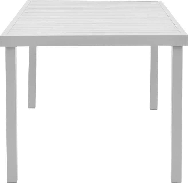 Set tavoline me karrige Kliton-Elation alumini ngjyrë e bardhë 150x80x74cm