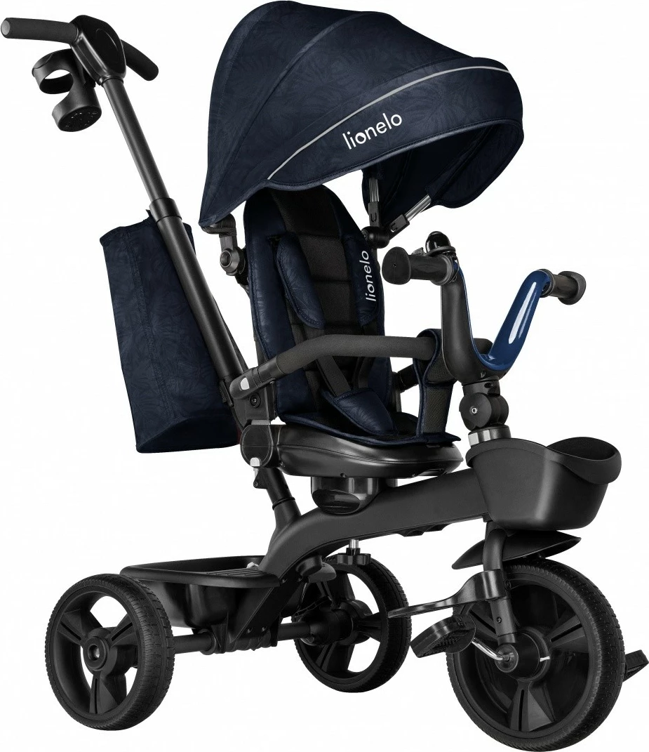 Tricikël Lionelo KORI, 2-në-1, për fëmijë, Blue Navy