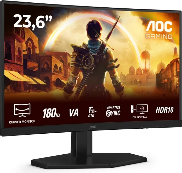 Monitor gaming AOC G4 C24G42E, 23.6", Full HD, 180 Hz, i zi