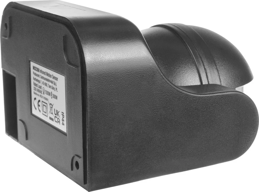 Sensor lëvizjeje Maclean MCE358, IP44, 12m, 800/1200W, Gri