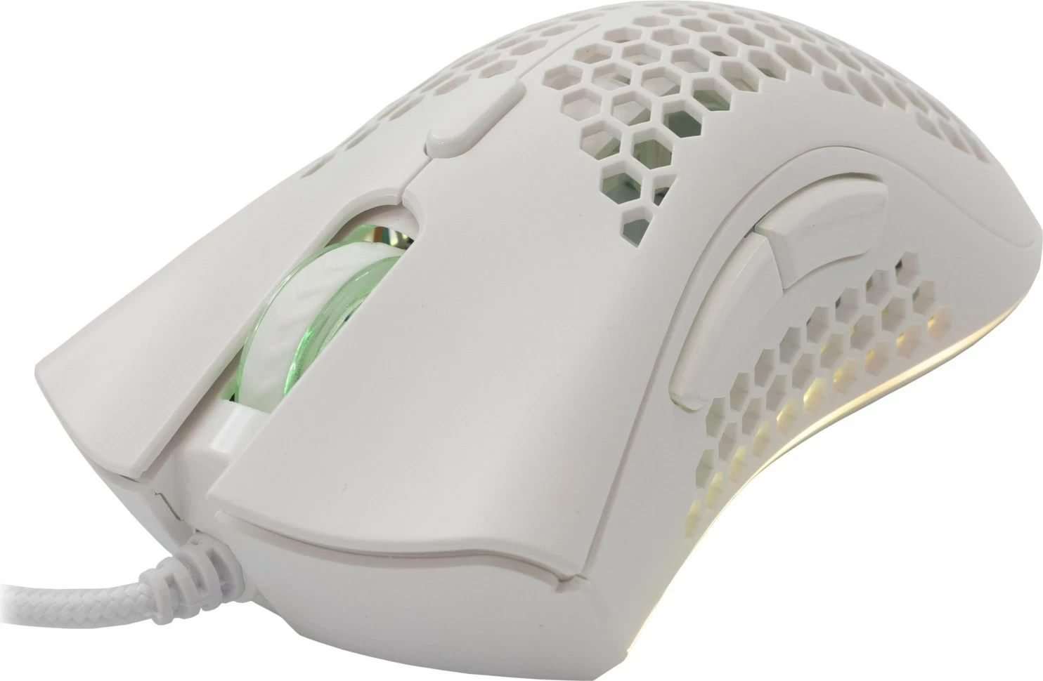 Maus Baracuda Coral BGM-031, RGB, 12800 DPI, i bardhë