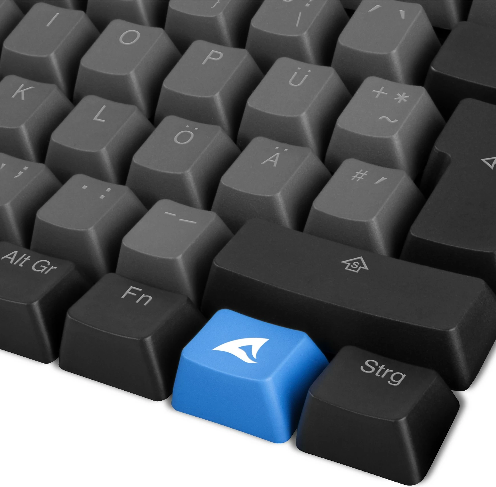 Tasta Sharkoon SKILLER SAC20 S4, 61 copë, ISO, QWERTZ, e zezë