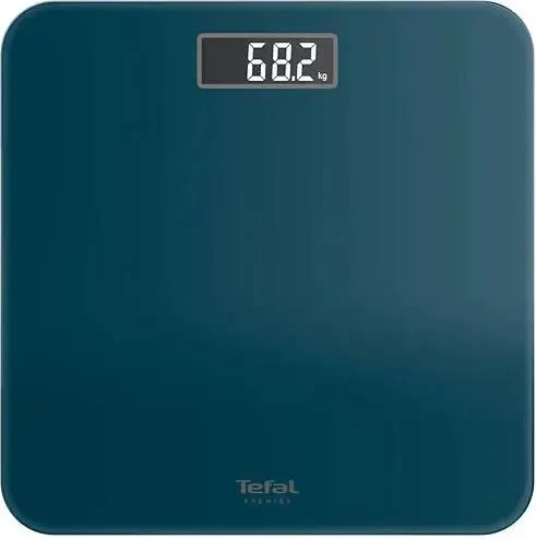 Peshore personale, Tefal, Premiss PP1806V0, kapacitet 160 kg, ekran LCD, xham i kalitur, blu e errët