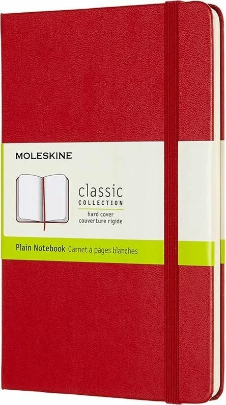 Fletore Moleskine Classic 11.5x18 cm 208 faqe kapak i fortë, e kuqe skarlet, 1 copë