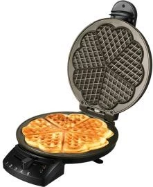 gofrera UNOLD Diamond 48235 rregullim temperature pllaka jo ngjitëse forma zemër zezë