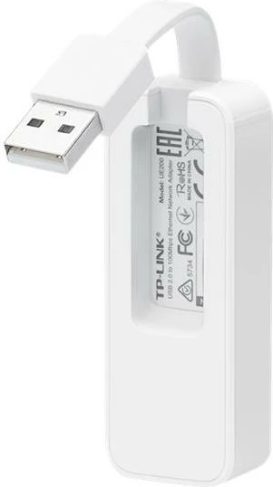 Adapter rrjeti USB 2.0 10/100 Mbps, TP-Link UE200, kompakt Plug & Play, blu/bardhë