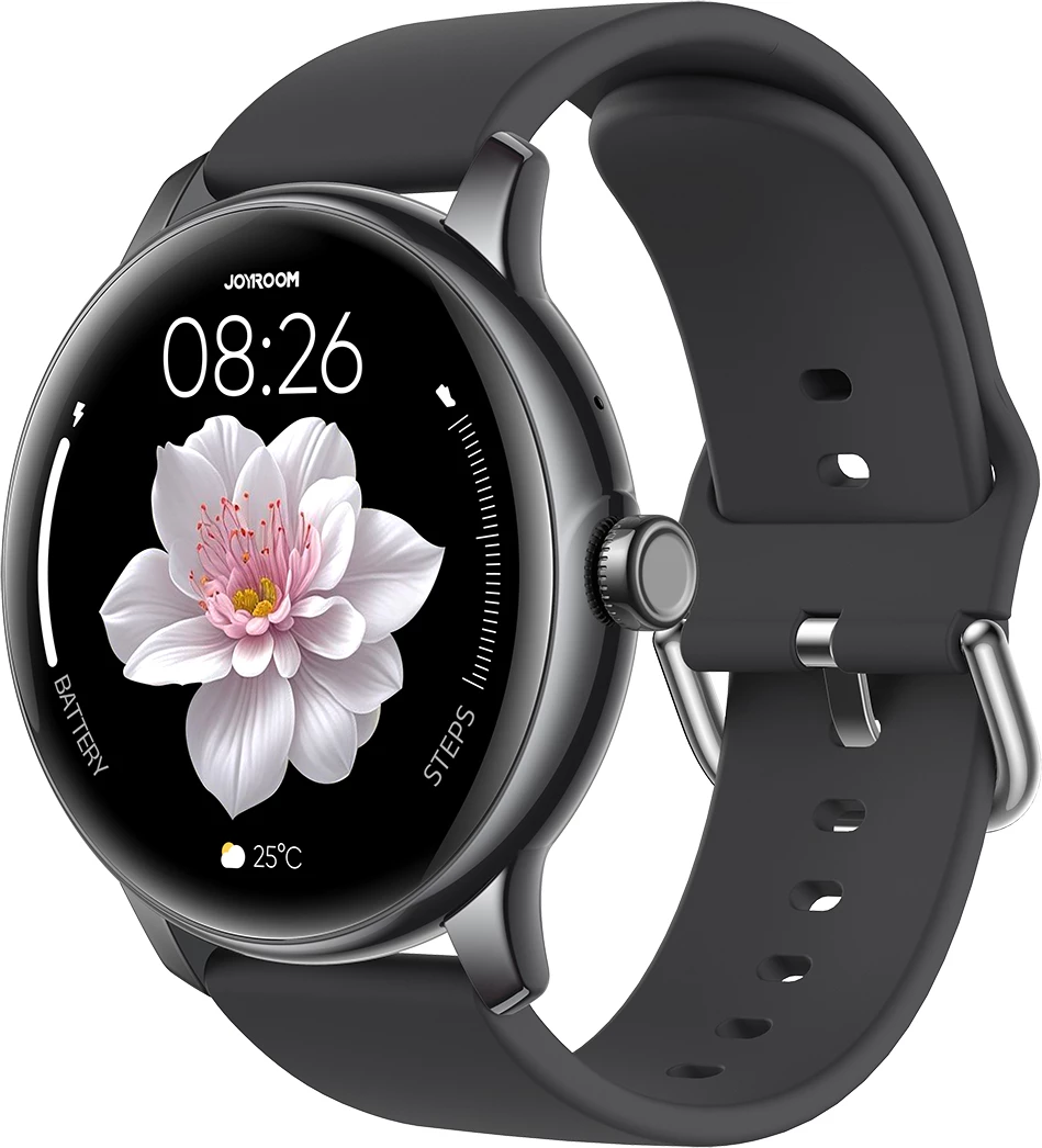 Smartwatch Joyroom JR-FC1 Classic Series, 1.28", Bluetooth 5.3, IP68, Gri e errët