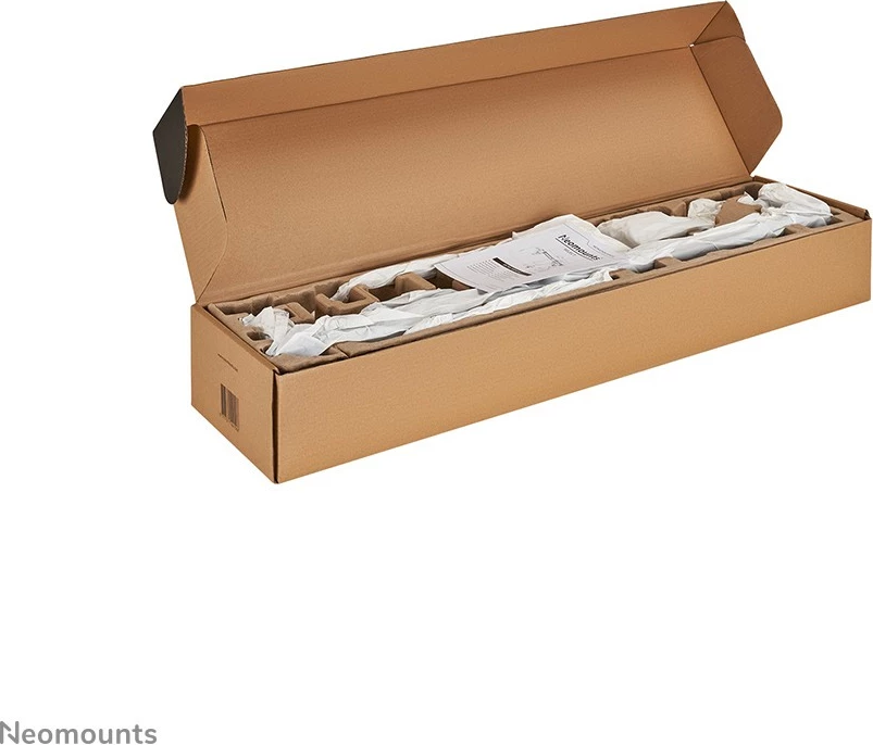 Krah monitori Neomounts DS75S-950WH2, për 2 ekrane, gas spring, Topfix, bardhë