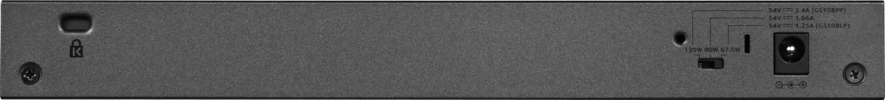 Switch NETGEAR GS108LP, Gigabit Ethernet, PoE, 1U