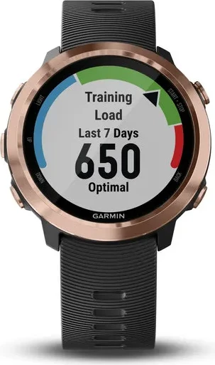Smartwatch Garmin Forerunner® 645 Music – Rose Gold with Black Strap