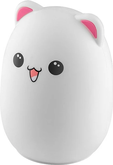 Llambë nate Tracer Teddy Bear, LED, me pilot, e bardhë