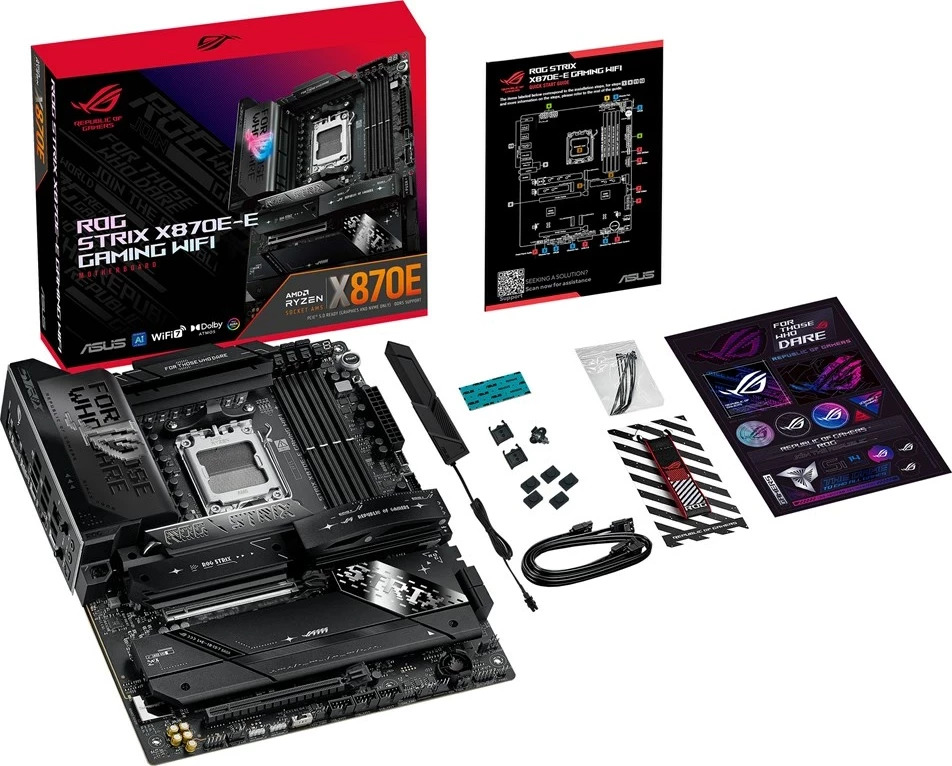 Pllakë amë ASUS ROG STRIX X870E-E GAMING WIFI, Socket AM5, ATX, E zezë