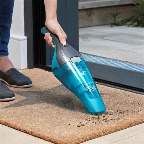 Aspirator portativ Black & Decker WDC215WA, Blu, pa qese