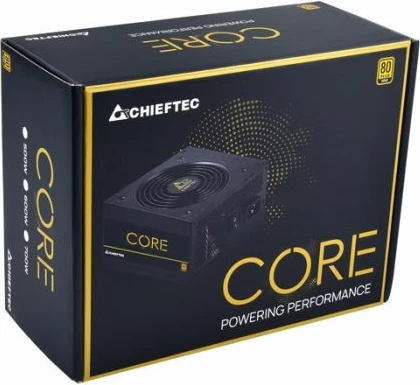 Furnizues rryme (PSU) CHIEFTEC Core Series BBS-600S 600W 80 PLUS Gold ATX, i zi