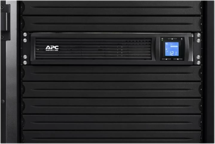 UPS line-interactive APC Smart-UPS SMC1000I-2UC 1000VA 2U rack valë sinusoide e pastër USB LCD, e zezë