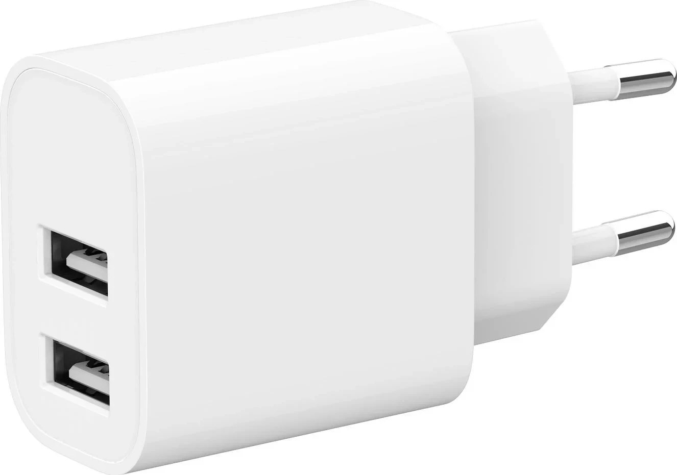 Karikues Gembird 2 x USB-A, 5V 2.4 A, i bardhë