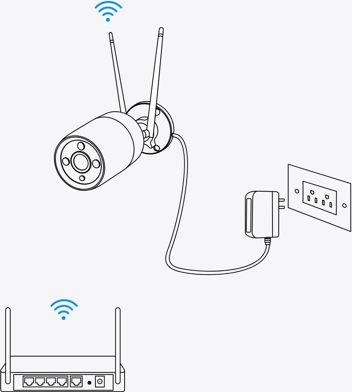 Kamerë sigurie Reolink W320-B, 5MP, Wi-Fi 2.4/5 GHz, e zezë