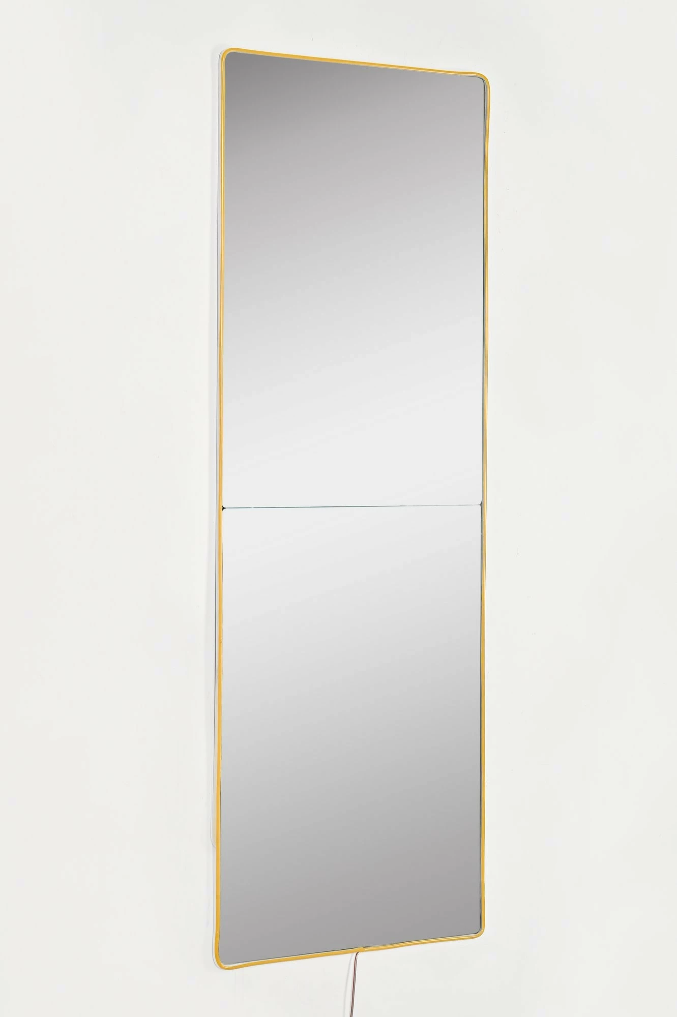 Pasqyrë me ndriçim LED, drejtkëndëshe, 40x120cm, e verdhë, 2 pjesë