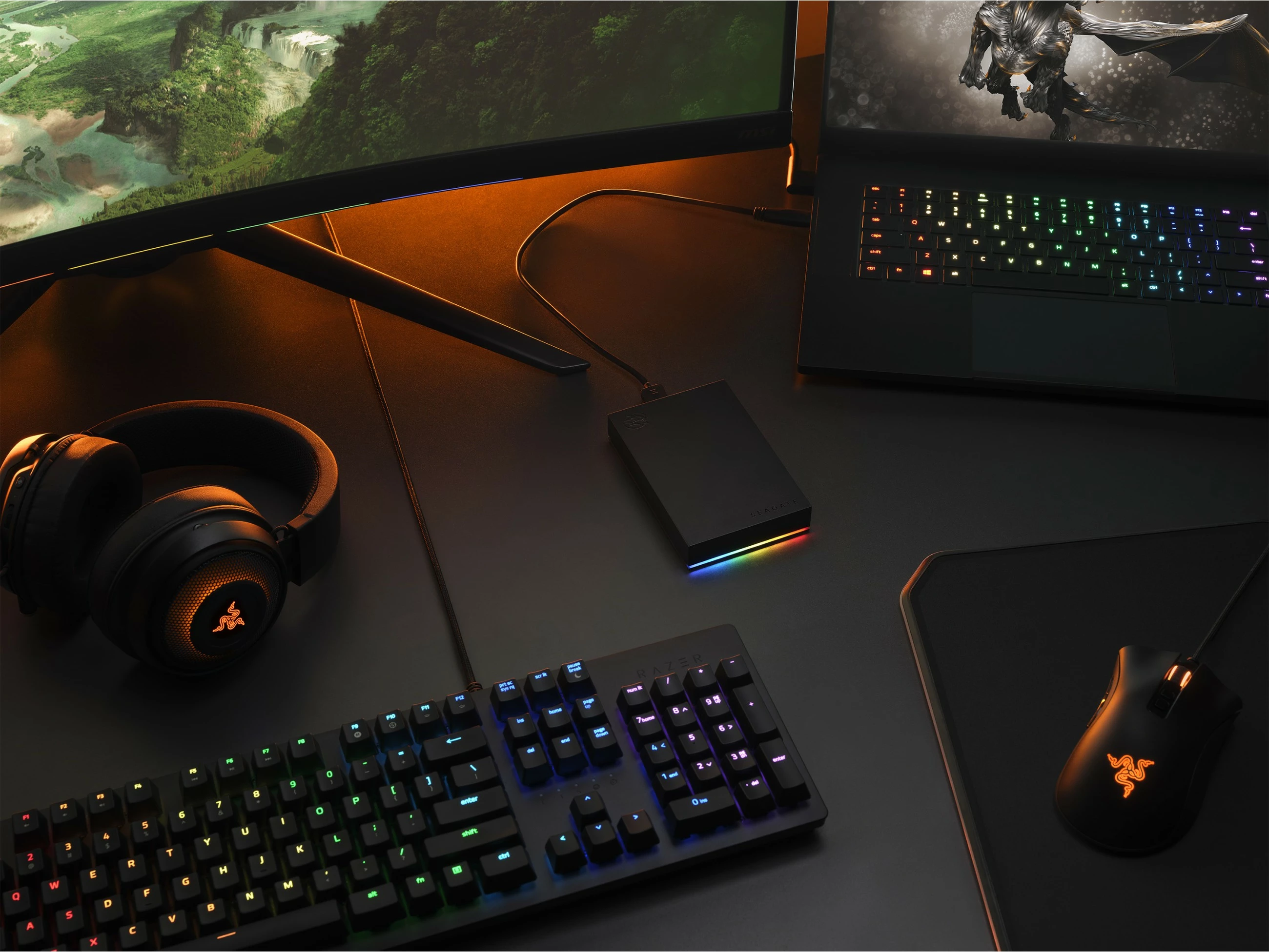 Hard disk Seagate Game Drive FireCuda, 5 TB, 3.2 Gen 1, Ngjyrë e zezë