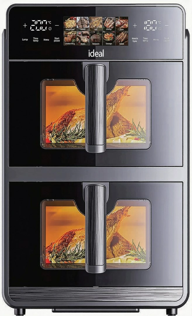 Fritezë ajri ELDOM IK1560, 10 programe, 1.5 kg, e zezë, dyfishe