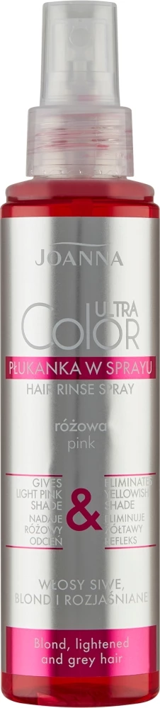 Spray për flokë Joanna Ultra Color Pink Spray Rinse për femra rozë 150ml