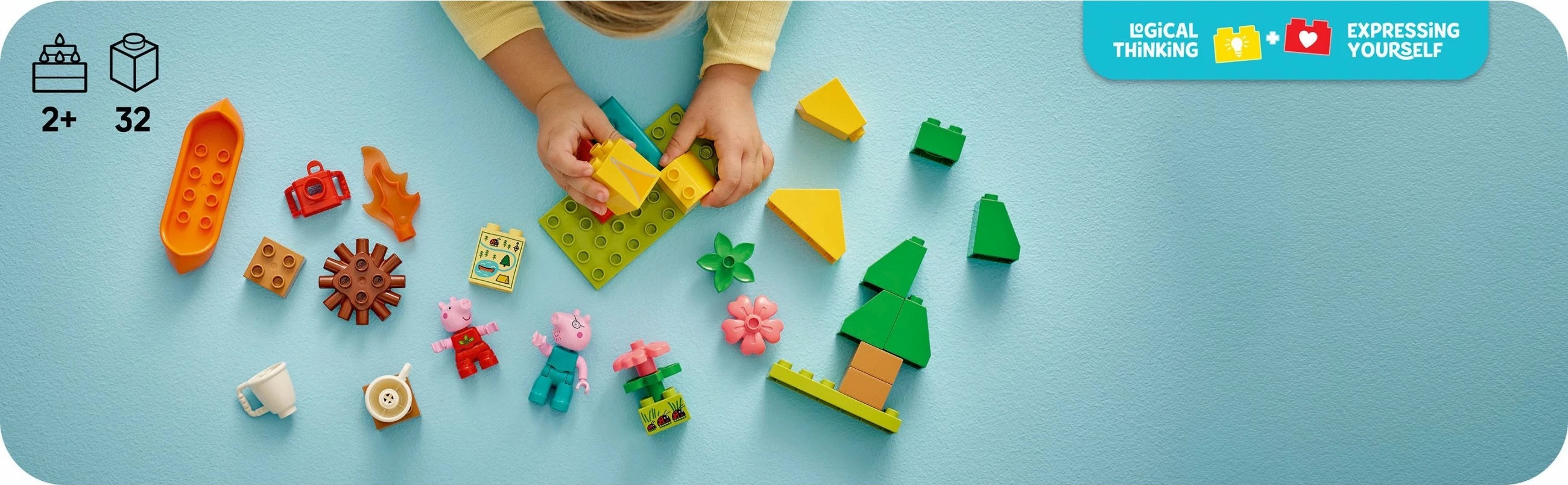 Set ndërtimi LEGO DUPLO Peppa Pig 10452, 32 pjesë, shumëngjyrësh