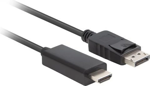 Kabllo Lanberg DisplayPort në HDMI, i zi
