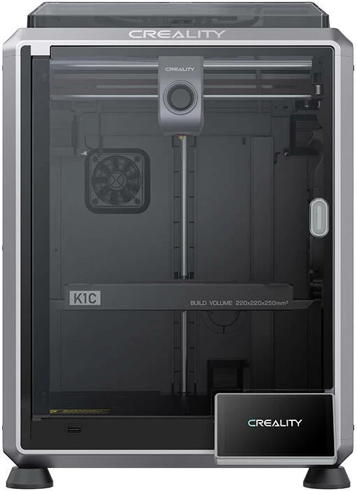 Printer 3D Creality K1C, FDM, shpejtësi 600mm/s, volum 220x220x250mm, i zi