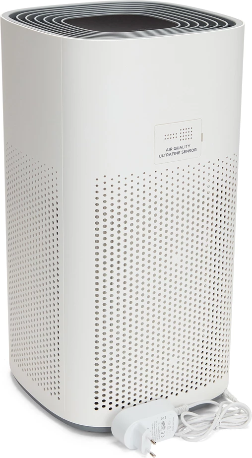 Pastrues ajri AIWA PA-200, filtër 3-në-1 HEPA H13 + karbon aktiv, me jonizues, CADR 350 m³/h, deri 42 m², 4 shpejtësi, timer, i bardhë