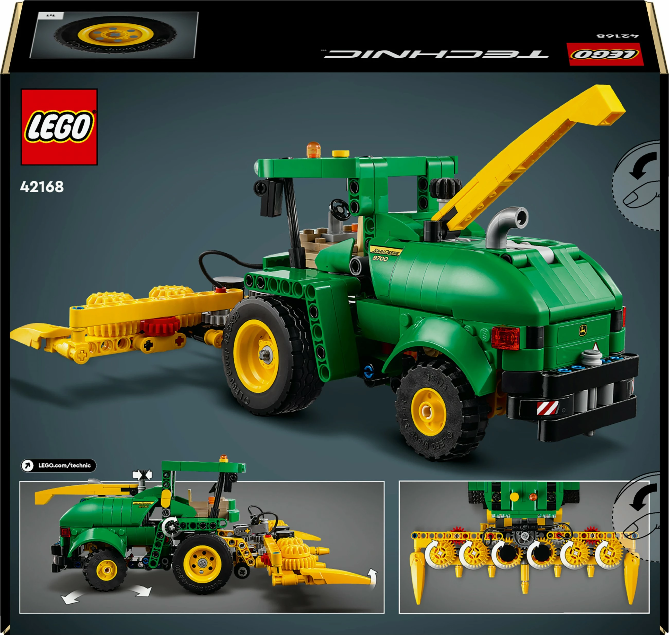 Set ndërtimi LEGO Technic John Deere 9700 Forage Harvester 559 pjesë multikolor