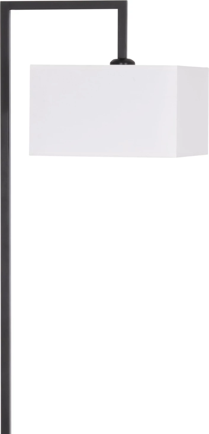 Llambë dyshemeje BRANS, metal i zi, kapak PVC i bardhë, FH7532.11, 25x33x170cm