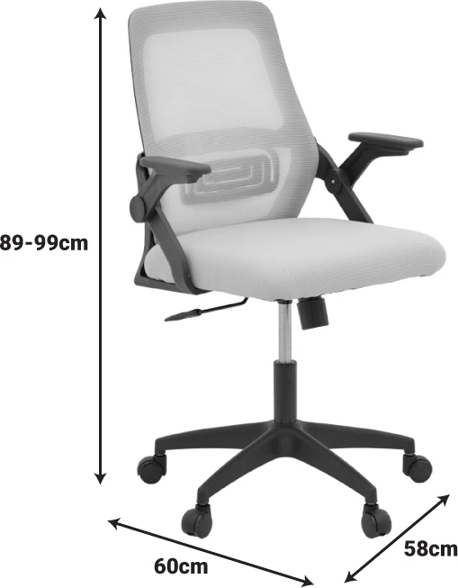 Karrige zyre Reji, pëlhurë rrjetë rozë, kornizë e bardhë, 58x60x89-99cm