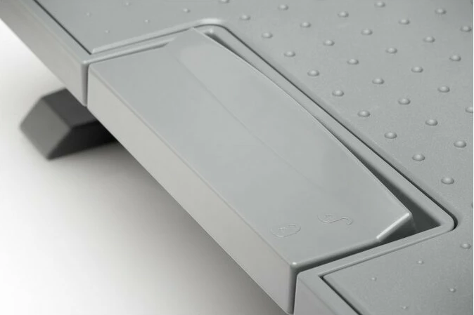 Mbështetëse këmbësh Kensington SmartFit SoleMate Pro, gri, rregullim lartësie 9-12 cm, kënd 0-18°