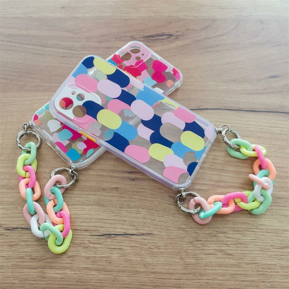 Mbështjellës Hurtel Color Chain Case për Samsung Galaxy A42 5G, me varëse, shumëngjyrësh