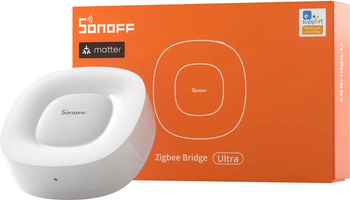 Gateway smart Sonoff ZBBridge-U, Zigbee 3.0, Matter, 1 GB RAM, 8 GB, Bardhë