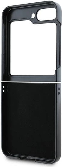 Mbështjellës DKNY për Samsung Galaxy Z Flip 6, lëkurë, i zi