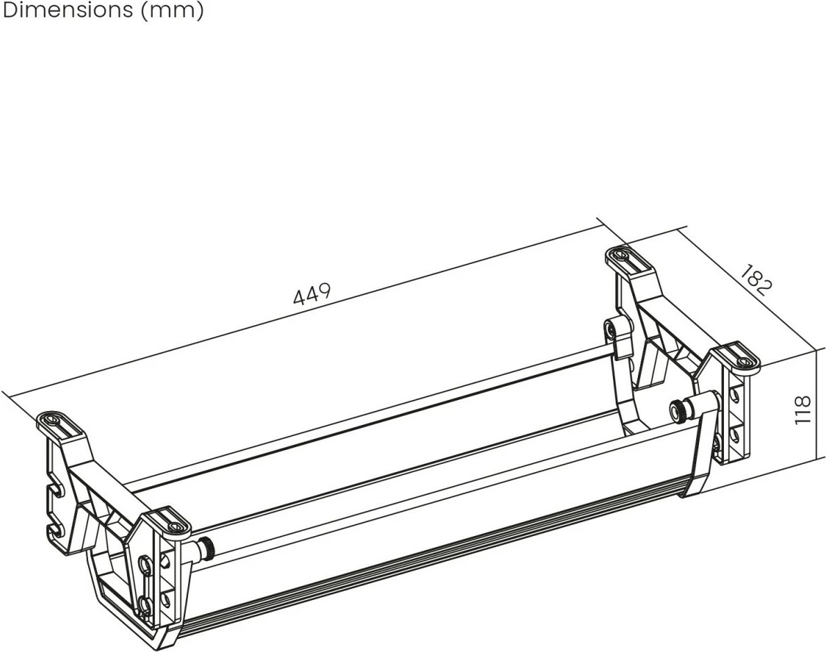 Organizues kabllosh nën tavolinë Maclean MC-106B, i zi