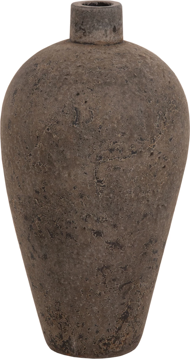 Vazo dekorative për dysheme ZATI FH7929 terrakota, ngjyrë gri, Φ32x60H cm