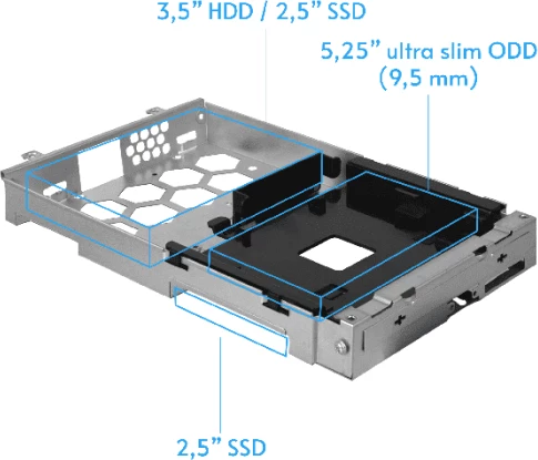 Kasë CHIEFTEC BE-10B-300 SFF mATX/Mini-ITX me furnizues 300W 80PLUS TFX, USB 3.2 Gen 1, e zezë