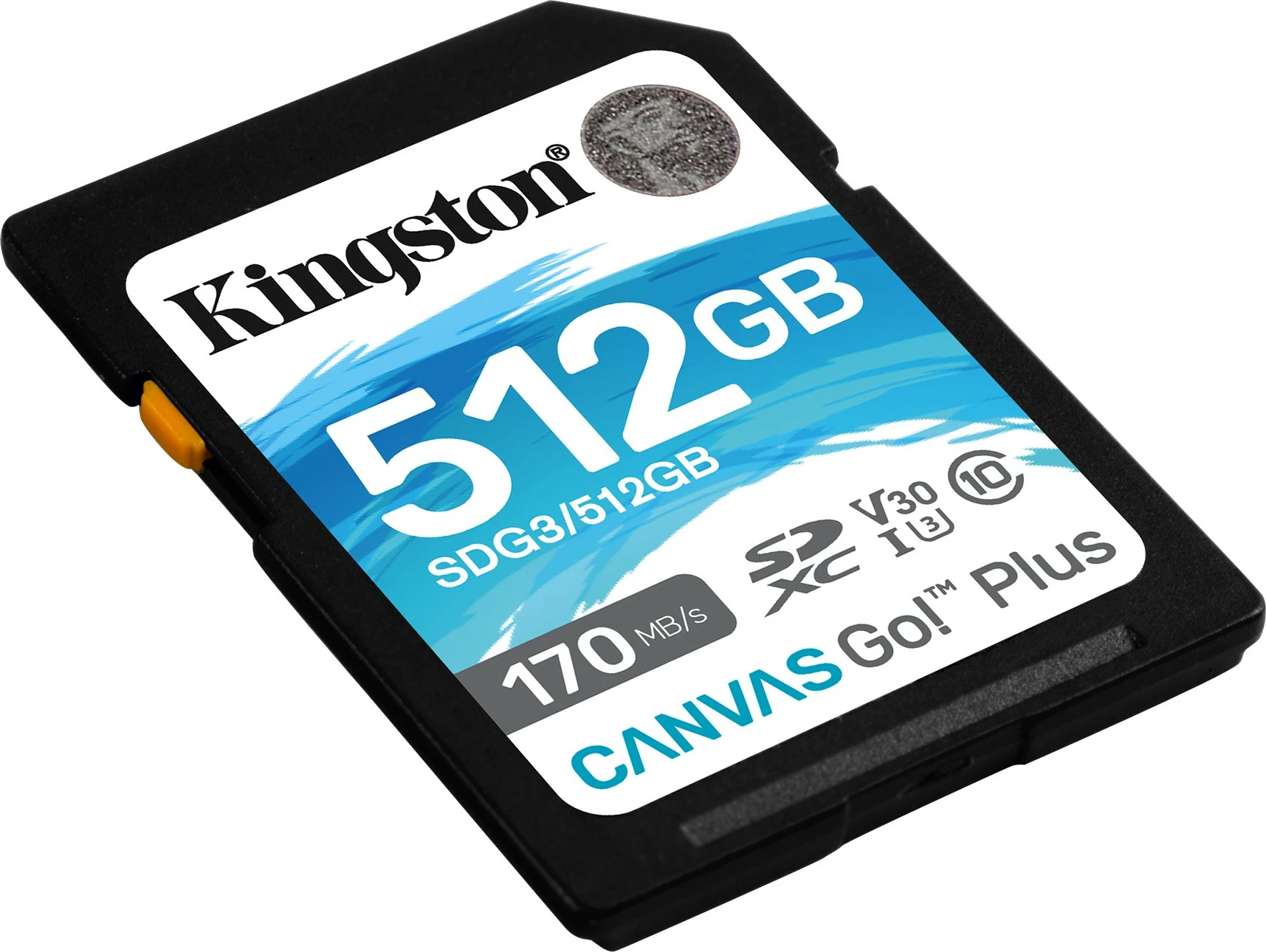 Kartelë SD Kingston Technology Canvas Go Plus 512GB, 170 MB/s, e zezë