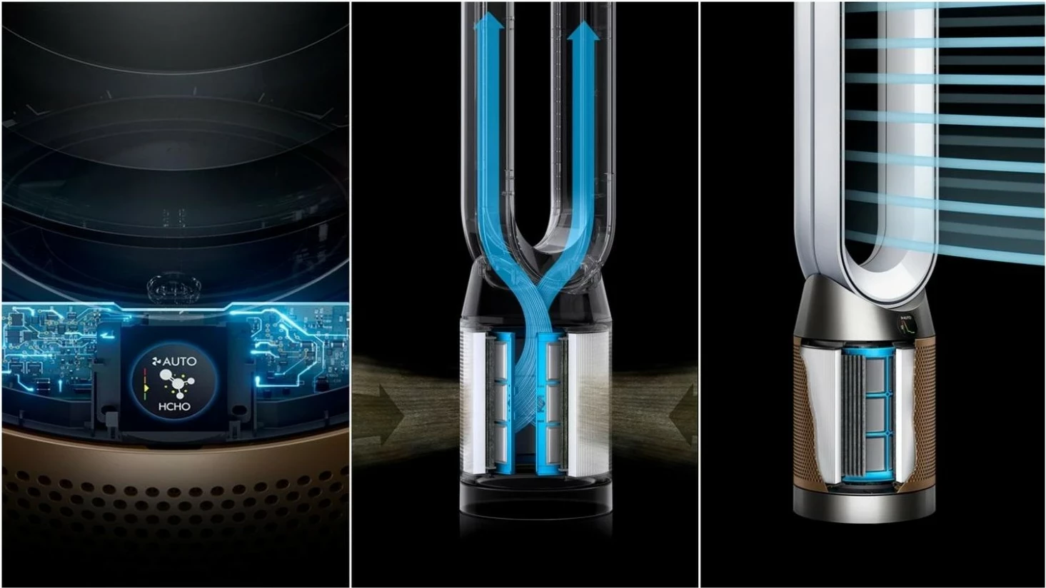 Purifikator ajri Dyson Purifier Cool PC2 De-NOx, smart, ngjyrë ari