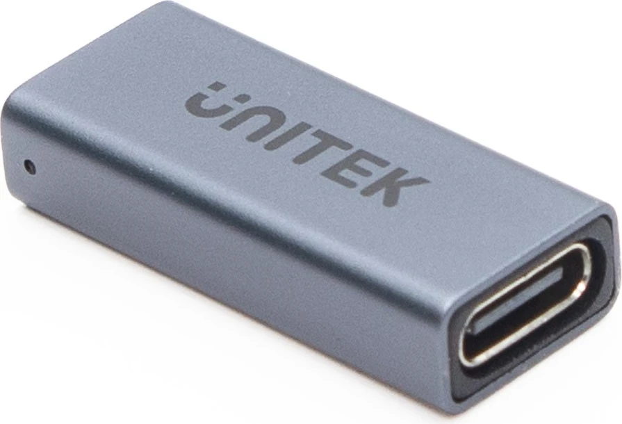 Lidhës Unitek USB-C(F) - USB-C(F) 8K 40Gbps 240W, ngjyrë argjendi