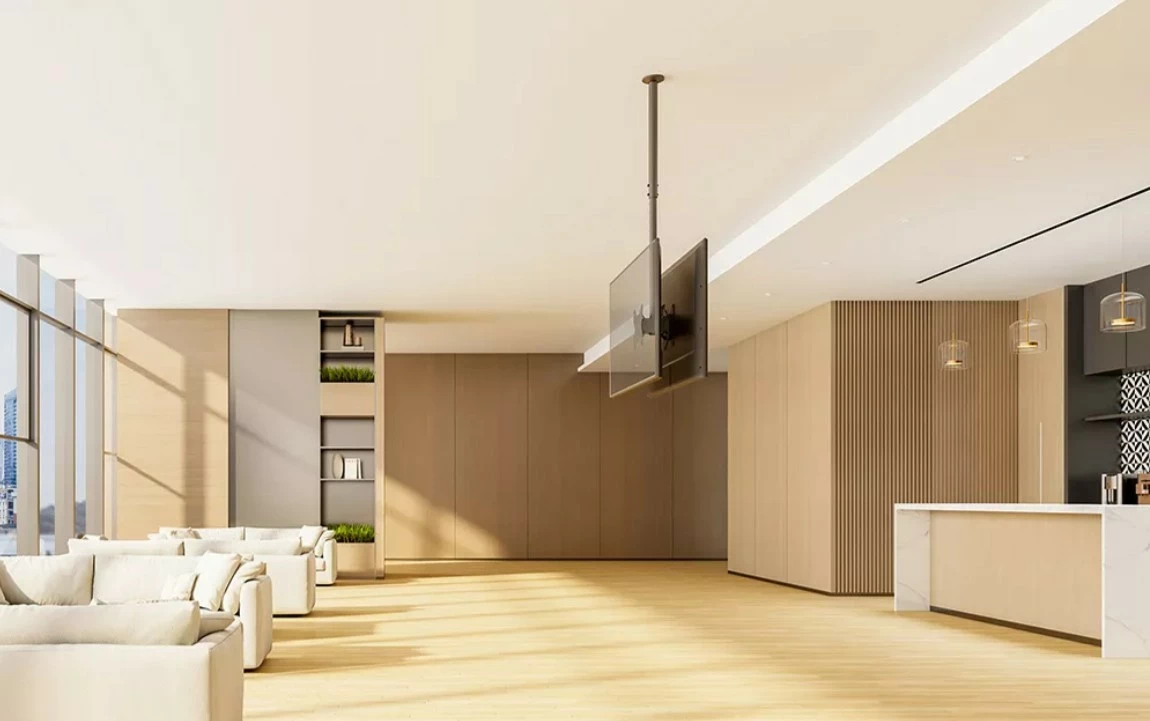 Mbajtës tavani për TV Neomounts CL35-340BL22, 23-42 inç, 45 kg, i zi