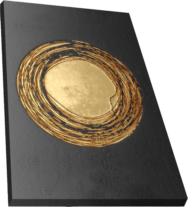 Pikturë kanavacë Zesan, printim digjital, ngjyrë ari e zezë, 40x3x70cm