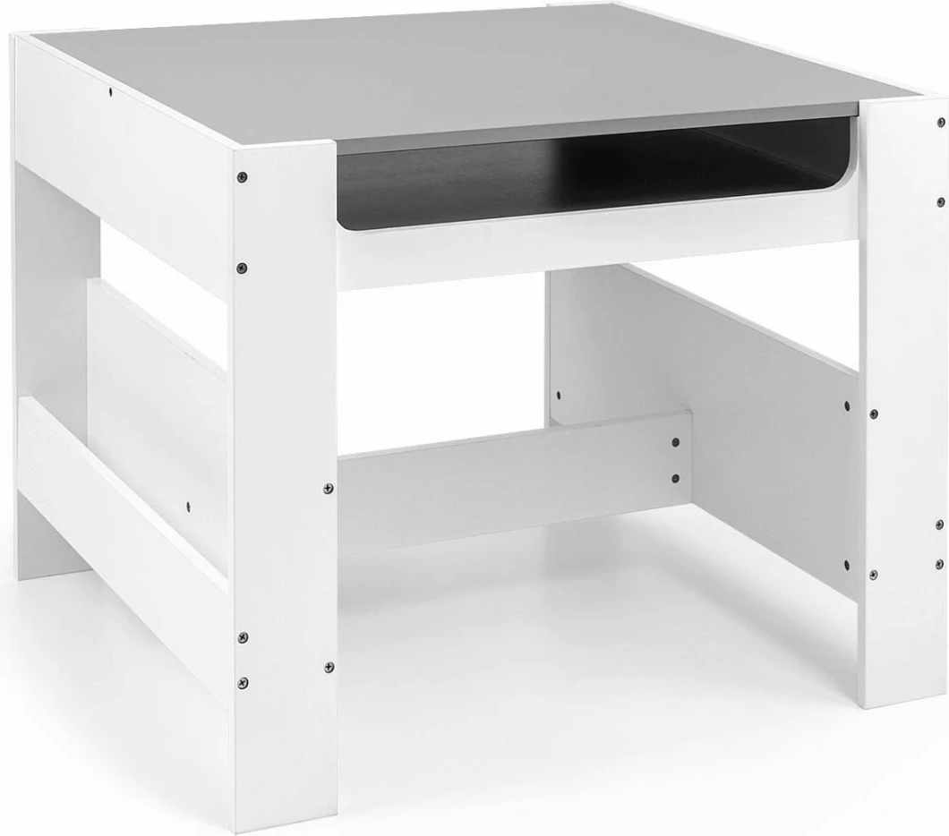 Set tavolinë dhe dy karrige për fëmijë Milly Mally Sven, MDF, e bardhë