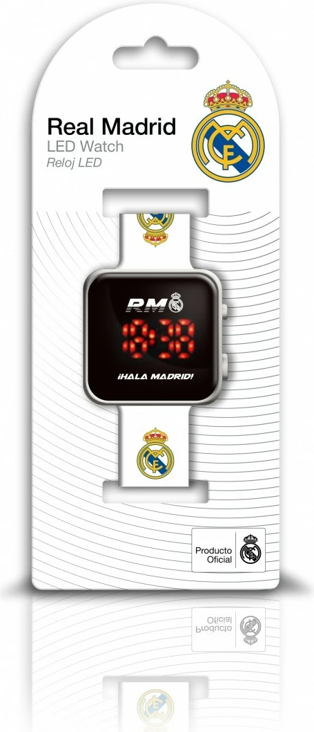 Orë dore LED Kids Euroswan Real Madrid RM00016, e bardhë