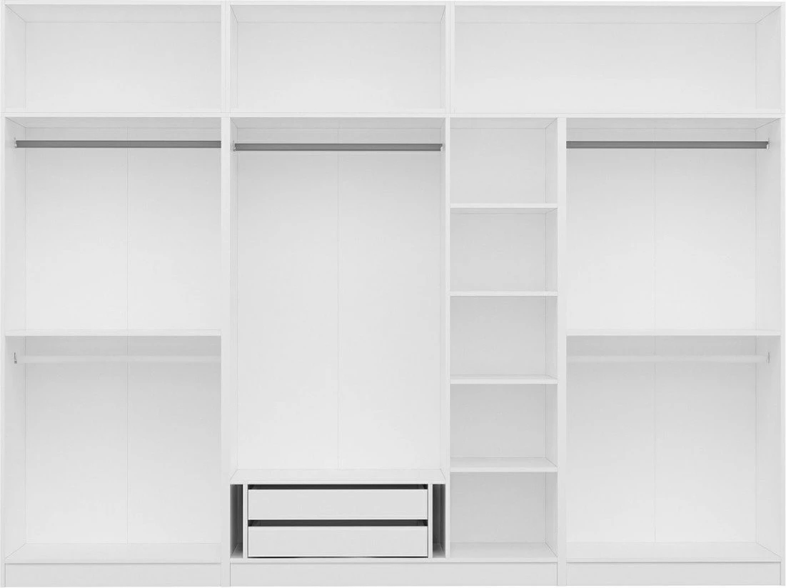 Dollap Skye Decor, i bardhë, 315x235x52cm, 13 pjesë